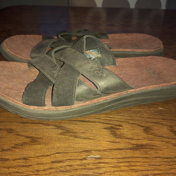 Men's Slide Sandals Black Size 11 UGG - Picture 3 of 7